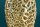 Dekovase Metall 64 cm hoch in Gold Handarbeit PAULA