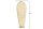 Dekovase Metall 64 cm hoch in Gold Handarbeit PAULA