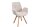 Esszimmerstuhl Bouclé Holz in Beige Natur Skandinavisch