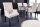 Polsterstuhl mit Armlehne Beige aus Stoff Holz Chesterfield