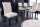 Esszimmerstuhl Beige Schwarz Chesterfield Stoff Holz