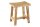 Sitzhocker Holz massiv gebogene Sitzfläche Shabby Chic