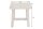 Sitzhocker Holz massiv gebogene Sitzfläche Shabby Chic