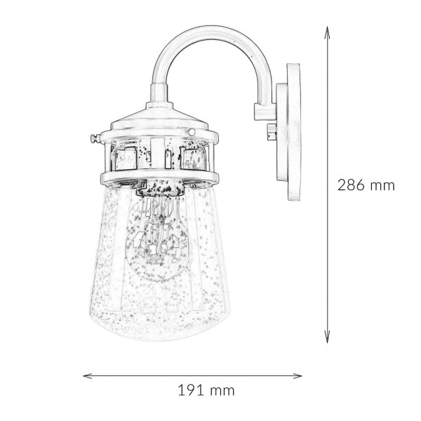 Außenwandlampe IP44 Maritim wetterfest BRADLEY