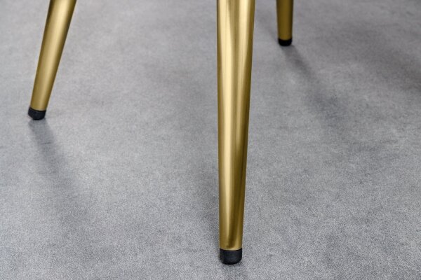 Barhocker höhenverstellbar Metall in Gold Schwarz