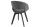 Armlehnstuhl Stoff Metall in Grau Schwarz B: 54 cm Bauhaus