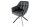 Bürostuhl Leder Metall ohne Rollen Schwarz drehbar B: 65 cm