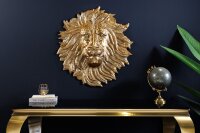 Wanddeko in Gold Löwenkopf H: 58 cm groß...