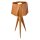 Tischleuchte Dreibein aus Teak Holz Furnier 62 cm hoch E27