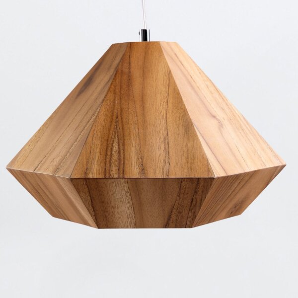 Hängelampe Teakholzfurnier B: 34,5 cm E27 modernes Design