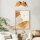 Außergewöhnliche Hängelampe Holz Furnier Teak B: 46 cm E27