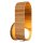 Wandleuchte Glas Teakholz Furnier E27 H: 52,5 cm blendarm