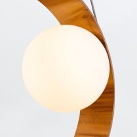 Hängeleuchte Teak Holz Furnier Glas Ø 35 cm...