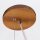 Hängeleuchte Teak Holz Furnier Glas Ø 35 cm Ring E27