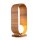 Tischlampe Holz Furnier aus Teak Glas 54 cm hoch E27 Modern