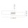 LED Deckenlampe Metall 2700-5000 K L:109 cm dimmbar