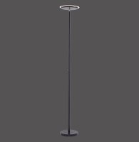 Flexibler LED Deckenfluter Schwarz Touch 181 cm dimmbar