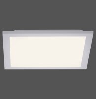 Weiße LED Deckenleuchte flach blendarm B:29,5 cm...
