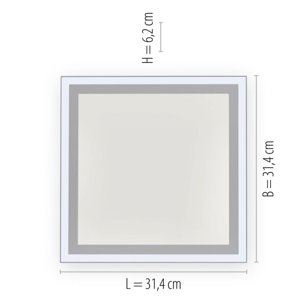 LED Deckenlampe Fernbedienung dimmbar 3300 lm blendarm