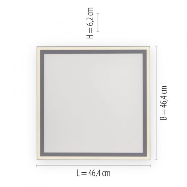 Dimmbare LED Deckenleuchte Fernbedienung 2700-5000 K