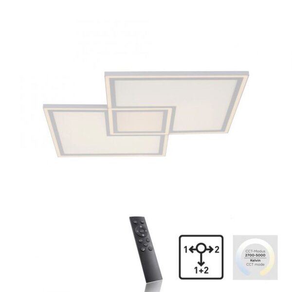 Dimmbare LED Deckenleuchte Fernbedienung 6900 lm 67 cm
