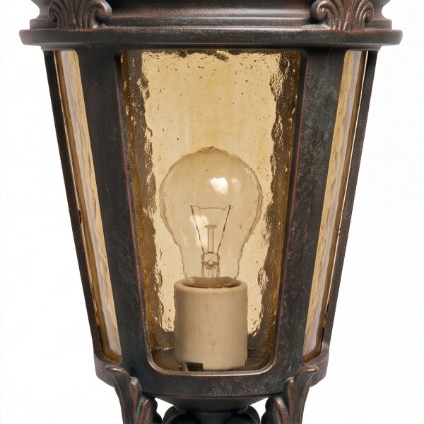 Garten Standleuchte BISHOP H:117cm in Bronze antik