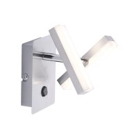 LED Wandspot in Stahl Metall beweglich 225 lm Schalter
