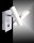 LED Wandspot in Stahl Metall beweglich 225 lm Schalter