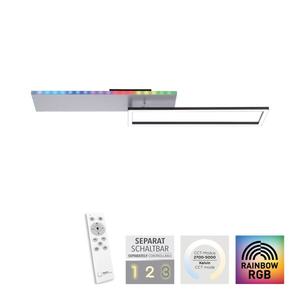 LED Deckenleuchte mit Fernbedienung dimmbar Rainbow RGB