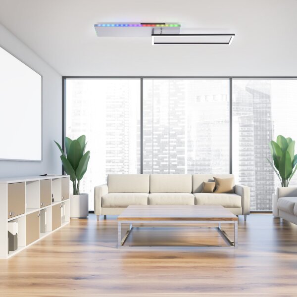 LED Deckenleuchte mit Fernbedienung dimmbar Rainbow RGB