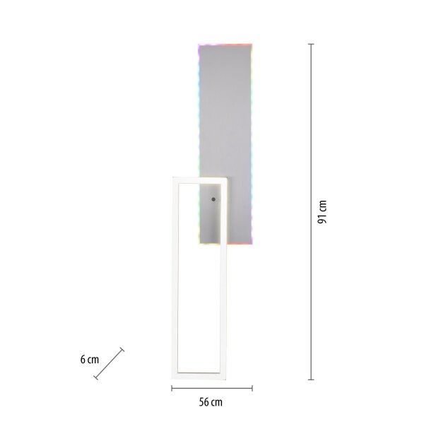 LED Deckenleuchte mit Fernbedienung dimmbar Rainbow RGB
