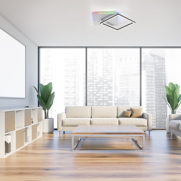LED Deckenlampe mit Fernbedienung dimmbar Rainbow RGB