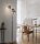 Stylische Stehlampe Rauchglas Holz E14 185 cm 3-flammig