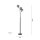 Stylische Stehlampe Rauchglas Holz E14 185 cm 3-flammig