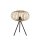 Tripod Tischleuchte Skandinavisch Holzschirm E27 41 cm