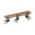 Verstellbarer Deckenspot Glas Eiche E14 65 cm blendarm