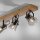 Verstellbarer Deckenspot Glas Eiche E14 65 cm blendarm
