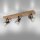Verstellbarer Deckenspot Glas Eiche E14 65 cm blendarm