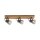 Verstellbarer Deckenspot Glas Eiche E14 65 cm blendarm