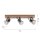 Verstellbarer Deckenspot Glas Eiche E14 65 cm blendarm