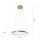 LED Hängelampe Ring in Gold Metall Ø39 cm 2450 lm 19 W