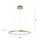LED Hängelampe Ring in Gold Metall Ø60 cm 3670 lm 29 W
