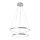 LED Pendelleuchte Ringe in Silber Metall Ø50 cm 2990 lm
