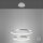 LED Pendelleuchte Ringe in Silber Metall Ø50 cm 2990 lm