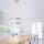 LED Pendelleuchte Ringe in Silber Metall Ø50 cm 2990 lm