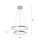 LED Pendelleuchte Ringe in Silber Metall Ø50 cm 2990 lm