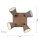 Deckenspot Stoff Holz E27 B:59 cm beweglich Taupe Natur