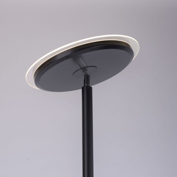 Dimmbarer LED Deckenfluter Schwarz Touch 193 cm Lesearm