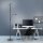 Dimmbarer LED Deckenfluter Schwarz Touch 193 cm Lesearm