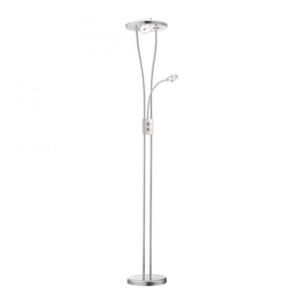 LED Deckenfluter Acrylglas Metall Drehregler 198 cm